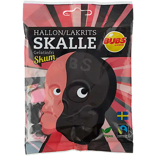Hallon/Lakrits Skalle Gelatinfri Skum
